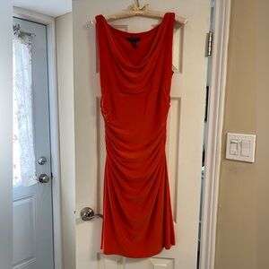 Ralph Lauren scarlet/orange cocktail dress